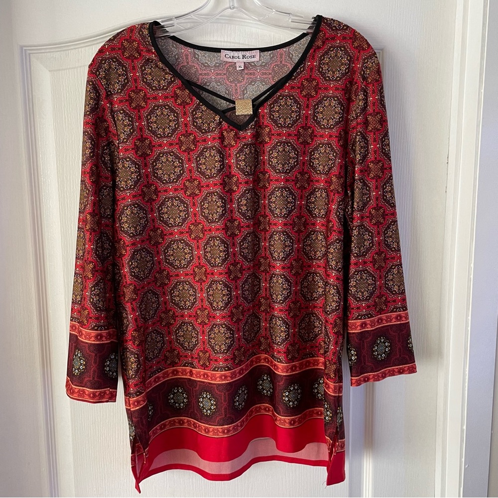 Carol Rose Blouse Top XL